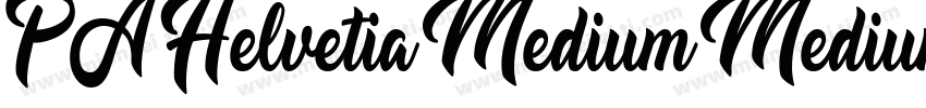 PA-Helvetia-Medium Medium字体转换